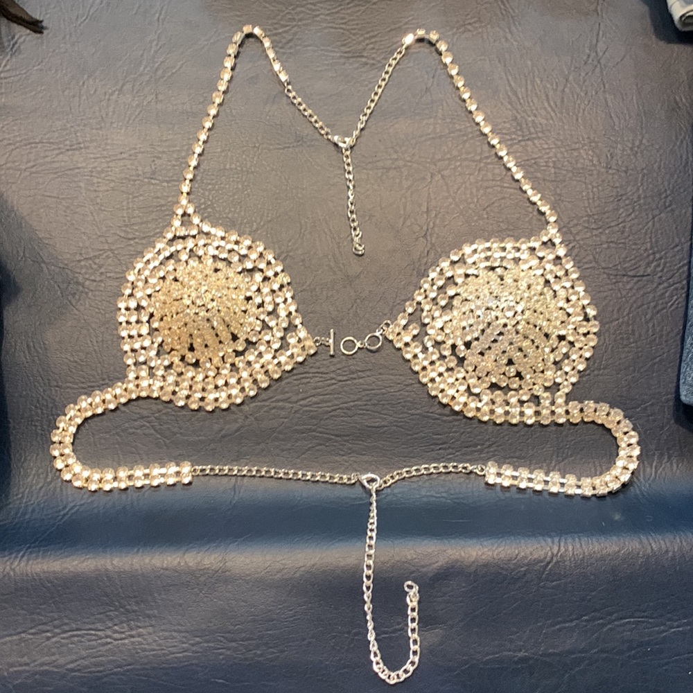 Vintage Fredricks of Hollywood ultra sexy rhinestone bra! Never worn, new in box
